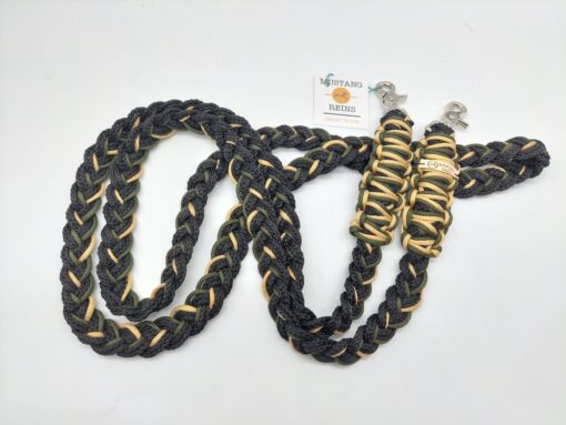 RIENDAS DE CUERDA MUSTANG REINS 100 % PERSONALIZABLES TEJIDAS A MANO - Imagen 3
