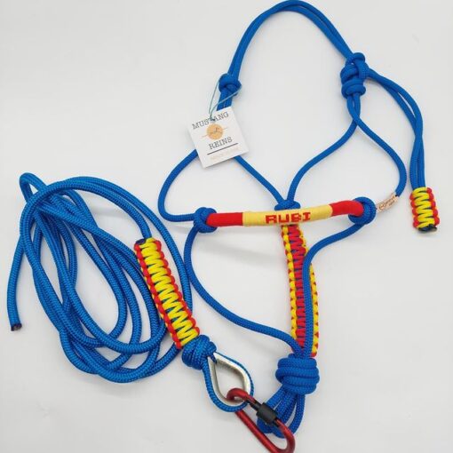 JÁQUIMA MUSTANG REINS PERSONALIZADA CON NOMBRE (VARIOS COLORES)