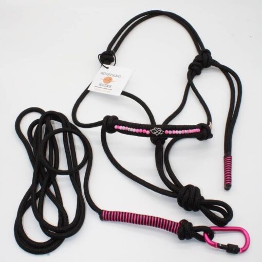 JÁQUIMA MUSTANG REINS PERSONALIZADA CON ABALORIOS