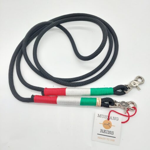 RIENDAS DE CABLE MUSTANG REINS 100 % PERSONALIZABLES TEJIDAS A MANO