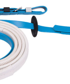 RIENDAS BUCKLE END CON GOMA BLANCA.